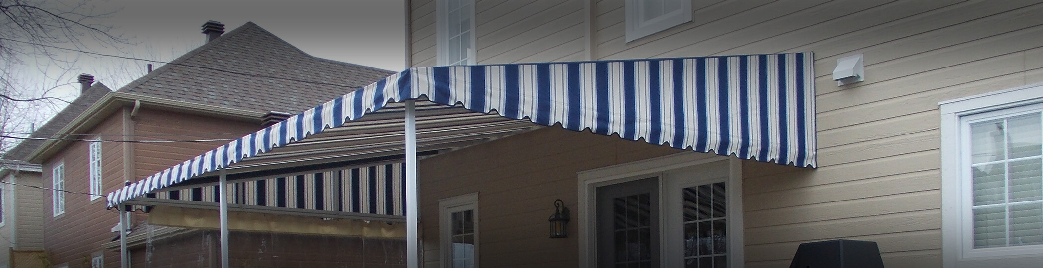 Residential stationary awnings at Auvents Valleyfield